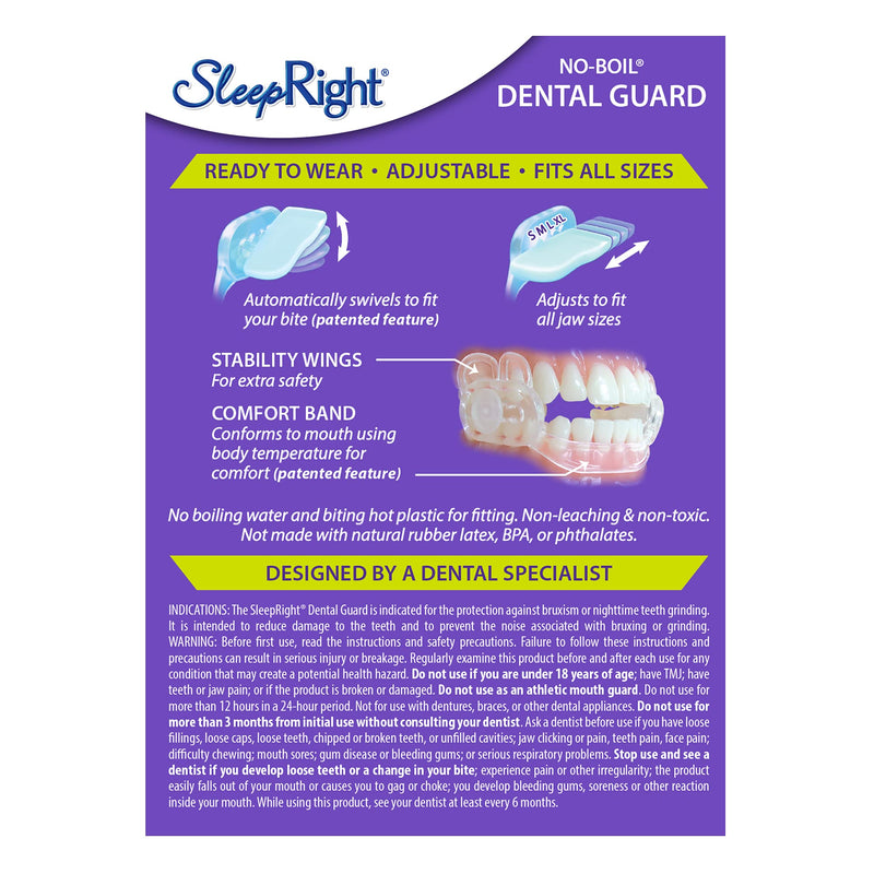 [Australia] - SleepRight Dura-Comfort Dental Guard – Mouth Guard To Prevent Teeth Grinding 1 Count (Pack of 1) 