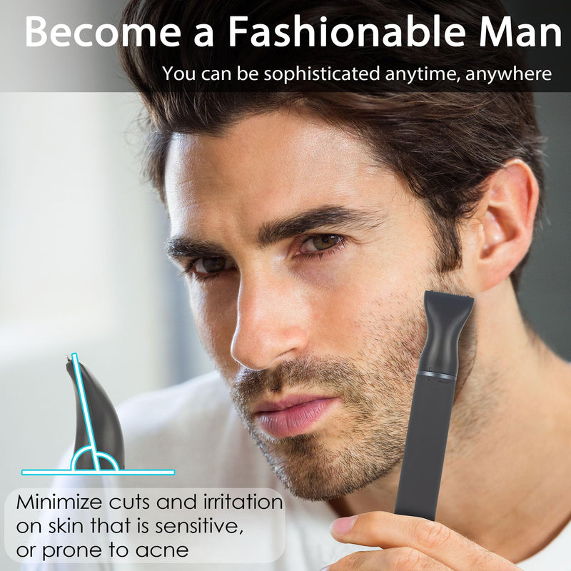 [Australia] - Ear and Nose Hair Trimmer for Men, Rechargeable Professional Painless 3 in 1 Trimmer for Nose Ear Eyebrow & Body Detail Hair Removal with High-Speed 