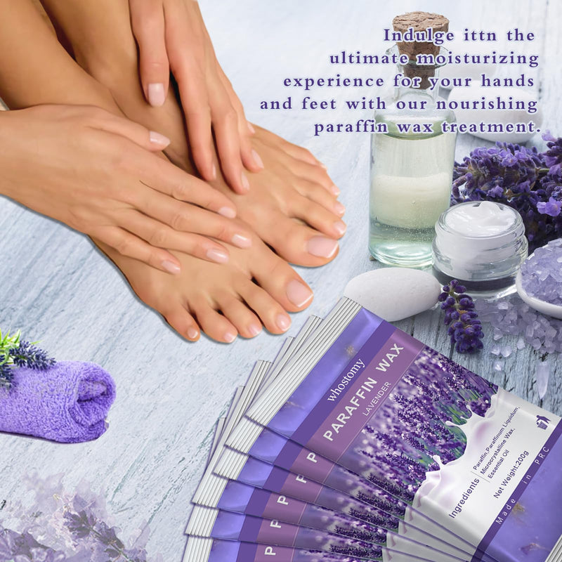 [Australia] - Paraffin Wax Refills, 12 PackParaffin Wax for Hands and Feet, Hot Melt Paraffin Wax Blocks for Paraffin Bath, Lavender Scent + Dry Flowers, Relieves Muscle Fatigue Nourishes Dry Skin lavender 12 
