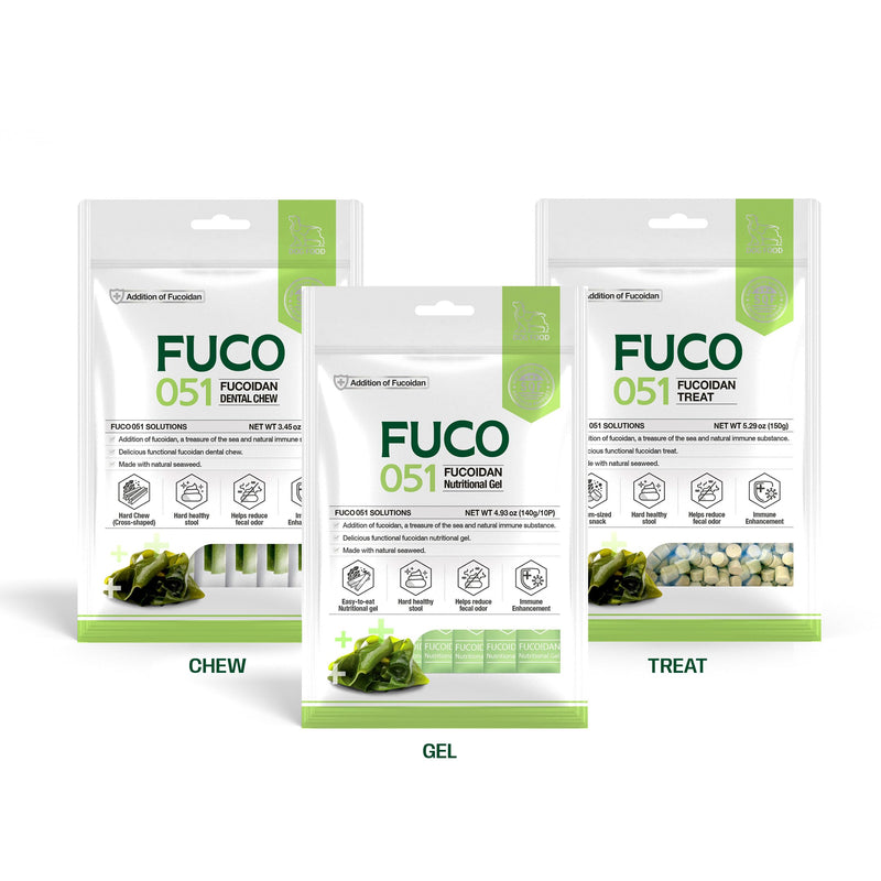 Fuco 051 Fucoidan Premium Nutritional Gel for Dogs – Digestive & Immune Support, Healthy Stool, Odor Control, Superfood Formula with Spirulina & Fucoidan (10 Pack) - PawsPlanet Australia