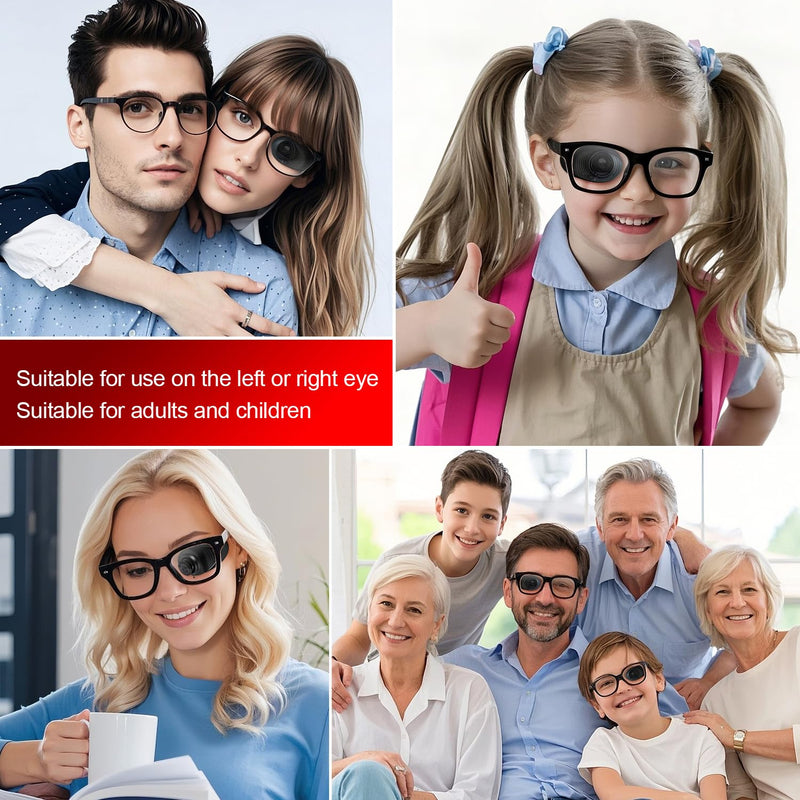 [Australia] - Medical Glasses Eye Patch‚Äì3D Eye Contour Design for a Comfortable fit, Adjustable Made of Soft, Skin-Friendly Silicone, Universal for Left/Right Eye‚Äìfor Kids & Adults Amblyopia, Strabismus 