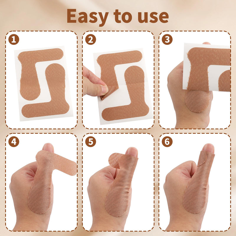 [Australia] - Thumb Support Tape for Arthritis & Tendonitis 10 Sheet (20 PCS), Self-Adhesive Elastic Thumb Brace for Pain Relief, Adjustable Beige Wraps Precut Thumb Support Tape for Sports Housework & Daily Use 