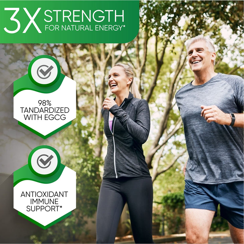 [Australia] - Green Tea Extract Pills - Powerful Antioxidant Supplement - 98% Standardized EGCG 1000mg for Natural Energy with Polyphenols - Gentle Caffeine - 120 Capsules 120 Count (Pack of 1) 
