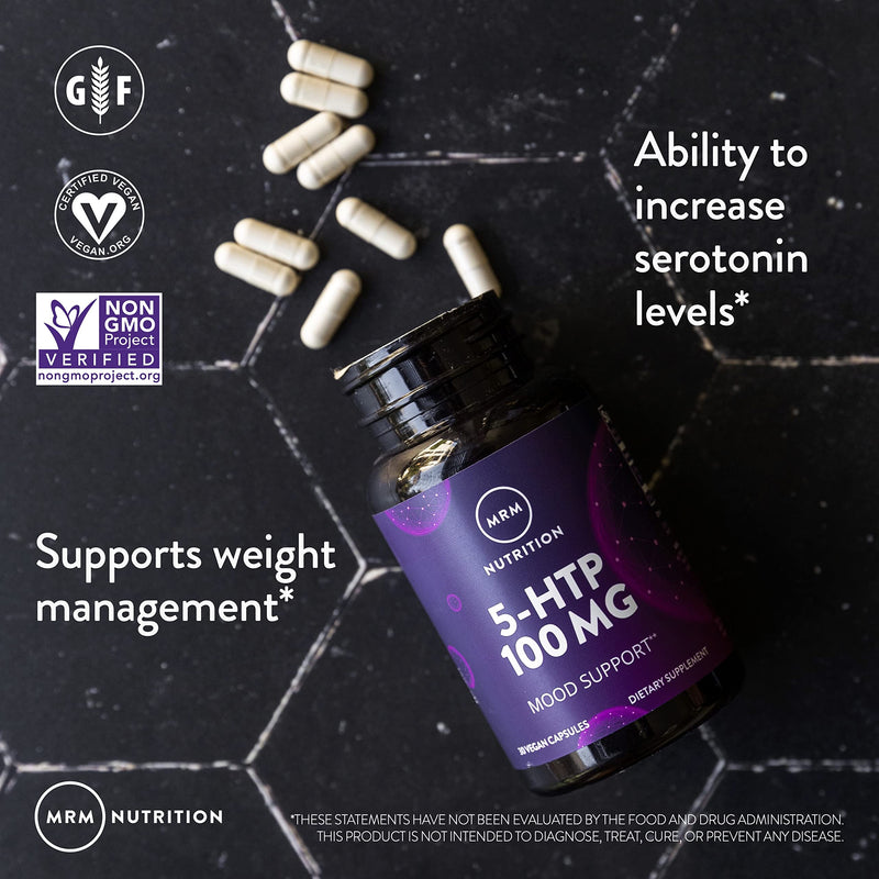 [Australia] - MRM - 5-HTP 100mg (Griffonia Bean Extract) Purity Assured by HPLC 60 Vcaps 