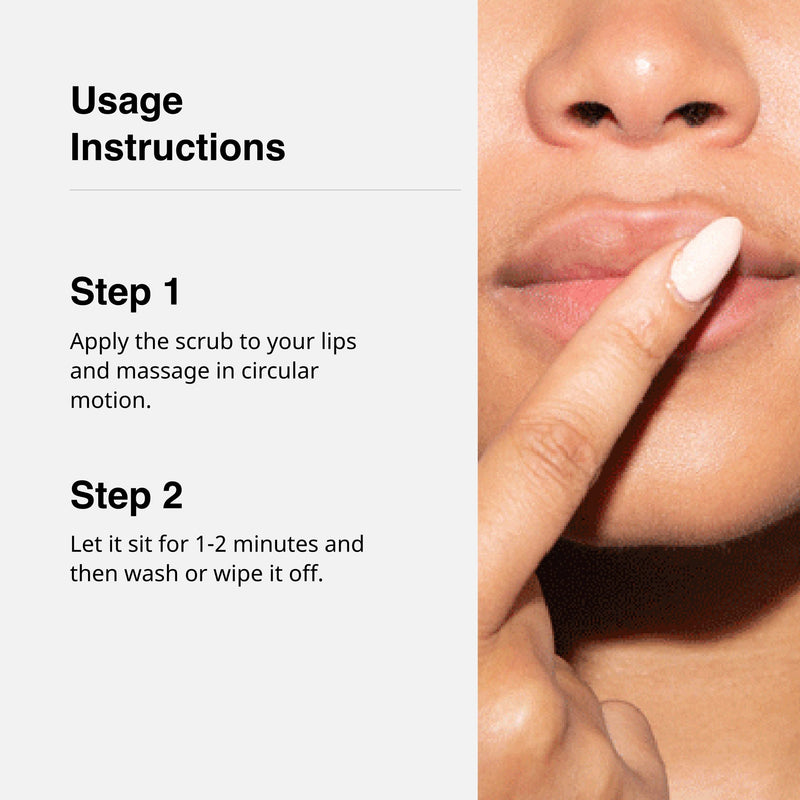 [Australia] - Lightening Lip Scrub for Men and Women | Exfoliate & Brighten with Walnut Shell Powder, Beetroot & Squalane | Lip Scrub for Dark Lips to Lighten Pink, 0.25 Ounce (Pack of 1) 