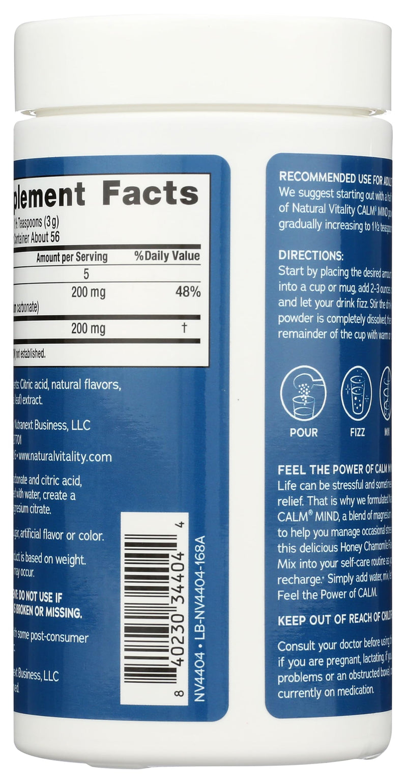 [Australia] - Natural Vitality Honey Chamomile Calm Mind, 6 OZ 