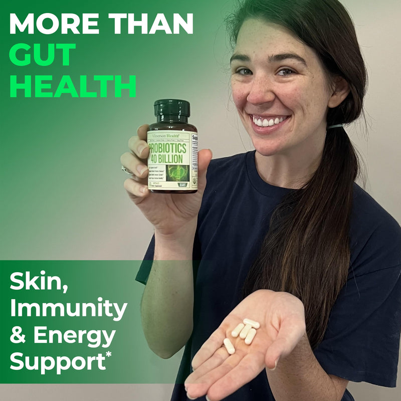 Probiotics for Women & Men, 40 Billion CFU Prebiotics for Gut Health 60 Ct | MAKTREK® Bi-Pass Technology with 4 Probiotic Strains & Prebiotics for Digestive Health & Immune Support - Fridge-Free Formula
