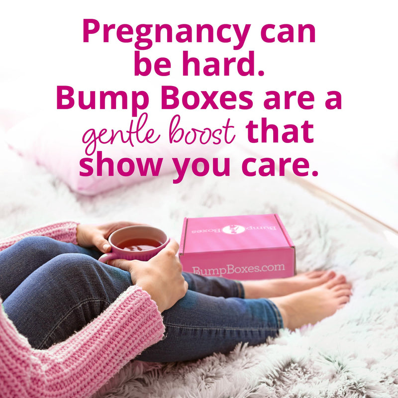 [Australia] - Bump Boxes 2nd Trimester Gift Set, Complete Pregnancy Care Package with Belly Butter, Bath Soak, Baby Footed Sleeper, Sonogram Frame and Eye Mask 