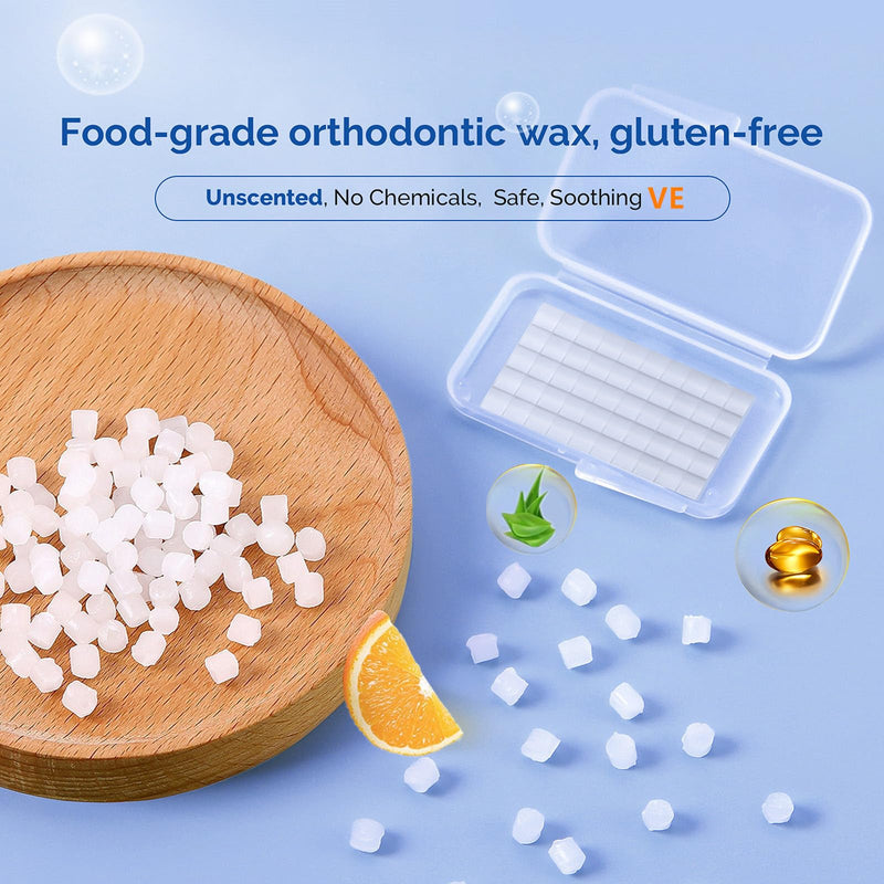 [Australia] - JMU Orthodontic Wax for Braces 10 Pack, Precut 500 Braces Wax Dots, Dental Wax Unscented 