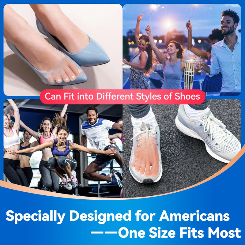 [Australia] - Tech Love 2 Pairs Original Adjustable, Pinky Toe Separators Soft Spacers Tailors Pads to Wear with Shoes, Tail toes Bunion Corrector Foot Pain Relief, Morton’s Neuroma 