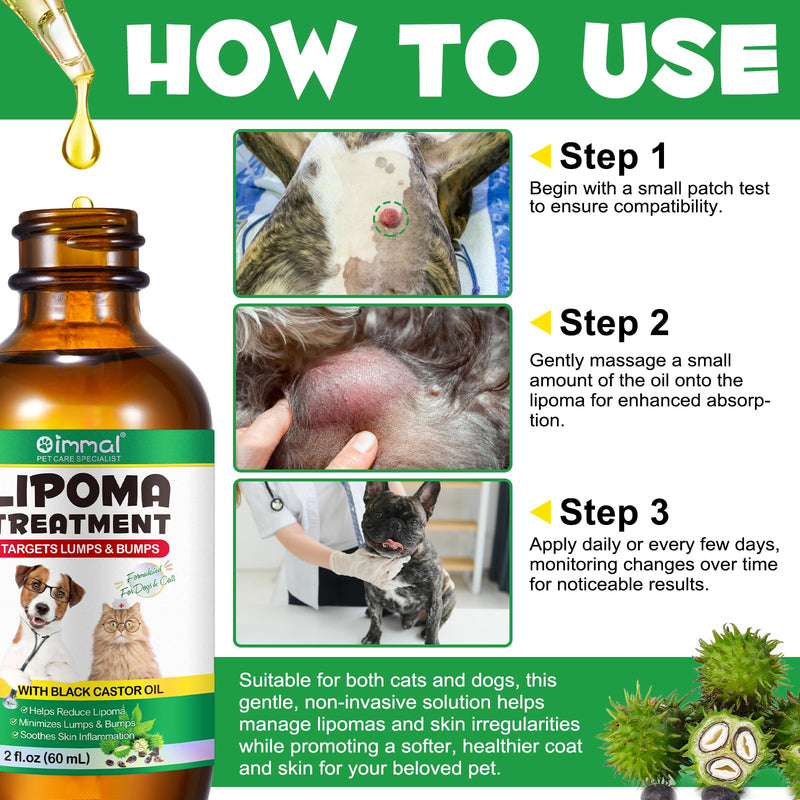 Buddy Guard for Dogs Lumps and Bumps 2 fl.oz, Lipoma Treatment for Dogs Cats, Soften Fatty Lumps & Bumps in Dogs, Castor Oil for Dogs, Mushroom Supplements Lipoma Reduction, Immune Support - PawsPlanet Australia