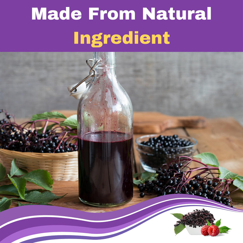 Greenfield Nutritions Halal Immune Support Elderberry Gummies for Kids - Supports Your Immune System Naturally with Halal Zinc and Vitamin C Gummy Halal Vitamins - 60 Delicious Kids Gummy Vitamins