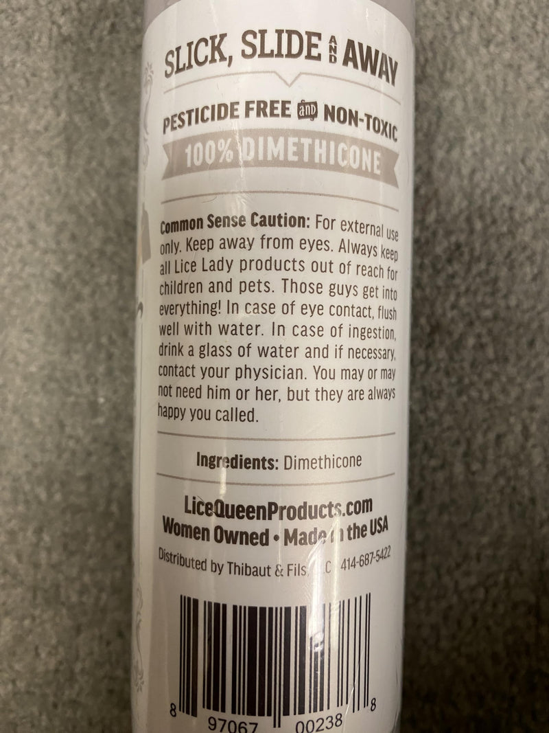 [Australia] - Slick, Slide, & Away - 100% Dimethicone Lice Treatment and Prevention - Safe, Non-Toxic and Natural Head Lice Treatment for All Hair Types - Dimethicone Oil for Lice 8 Fl Oz 