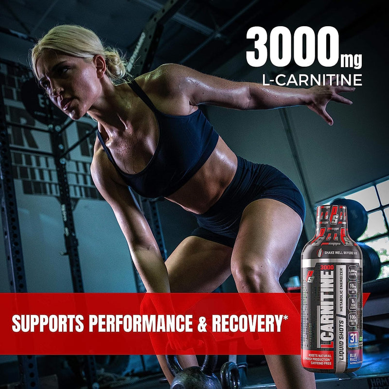 Pro Sup L-Carnitine 3000 Stimulant Free Liquid Shots for Men and Women - Workout Drink for Performance and Muscle Recovery, 31 Servings (473 ml, Dragon Fruit) 473 ml (Pack of 1)