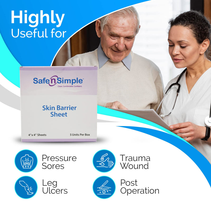 [Australia] - Safe n' Simple Extra Wide Skin Barrier Arc - 2'' 30 Count Ostomy Barrier Strips - Barrier Ring - Hydrocolloid Skin Barrier Strips Accessories for Colostomy-Ileostomy-Stoma Supplies 2'' x 30 