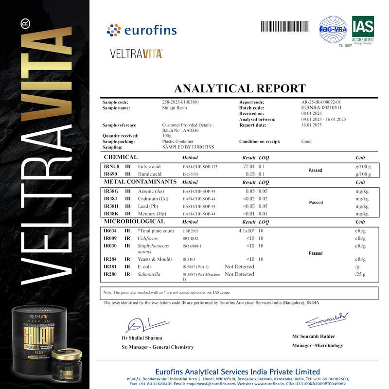 [Australia] - 100% Pure Himalayan Shilajit Resin Gold 500 Organic | High Potency 75%+ Fulvic Acid, Humic Acid & 85+ Trace Minerals | Natural Energy & Immune Support for Men & Women | Lab Tested 