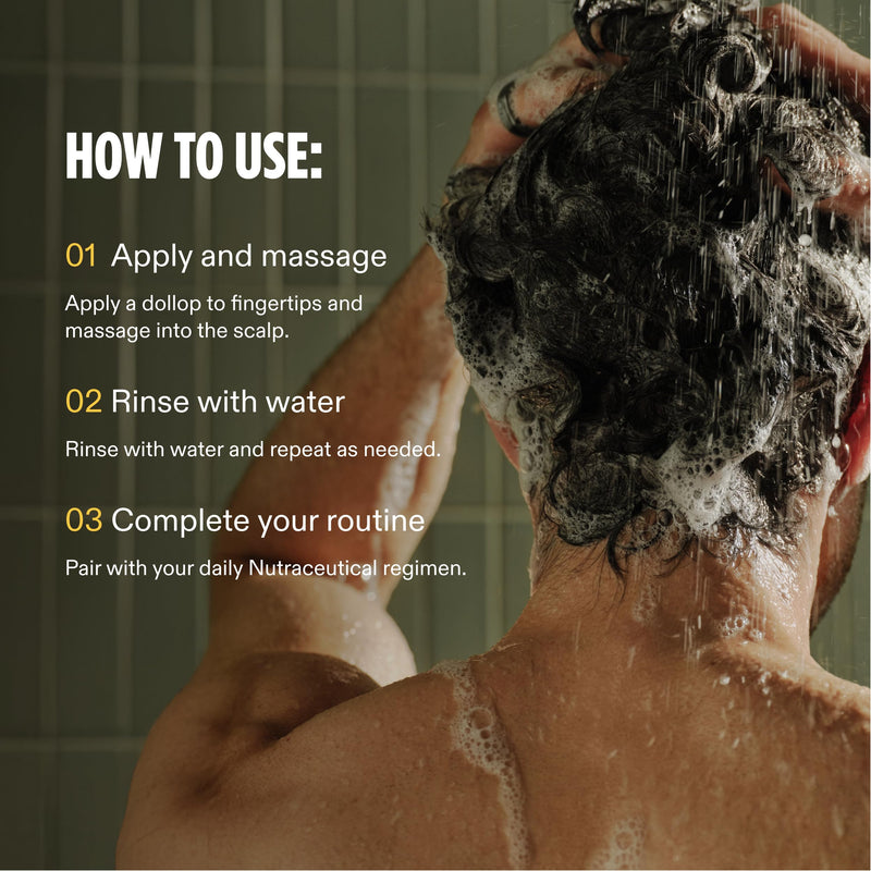 Nutrafol Men's 2-in-1 Shampoo and Conditioner for Thinning Hair, 8.1 Fl Oz