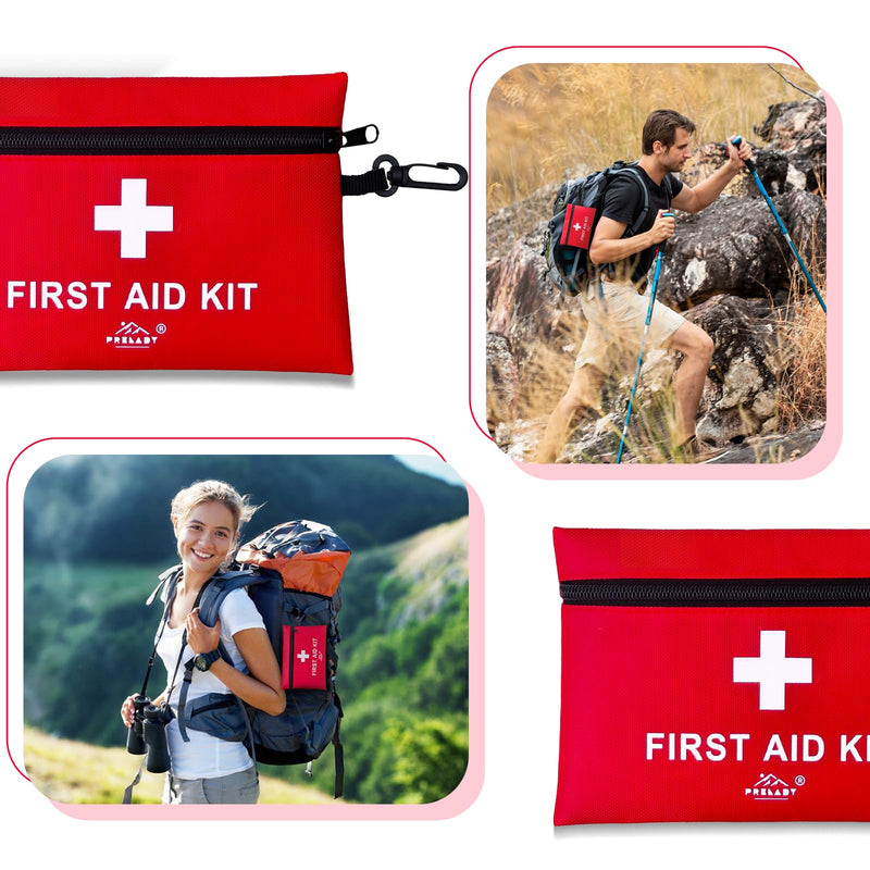 [Australia] - 152 Piece Small First Aid Kit, Travel Size First Aid Kit TSA Approved, International Travel Essentials, Hiking Med Kit for Backpack 
