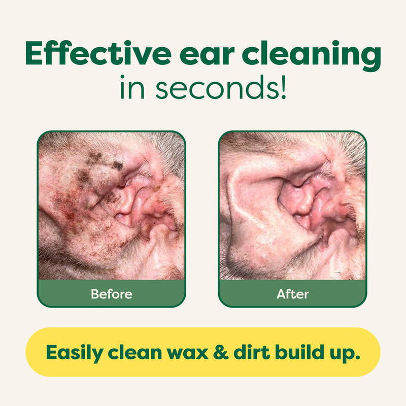 Earth Rated Dog Ear Wipes & Dog Eye Wipes Bundle - Includes 60 Hypoallergenic Plant Based Ear Wipes & 60 Hypoallergenic Plant Based Eye Wipes - PawsPlanet Australia