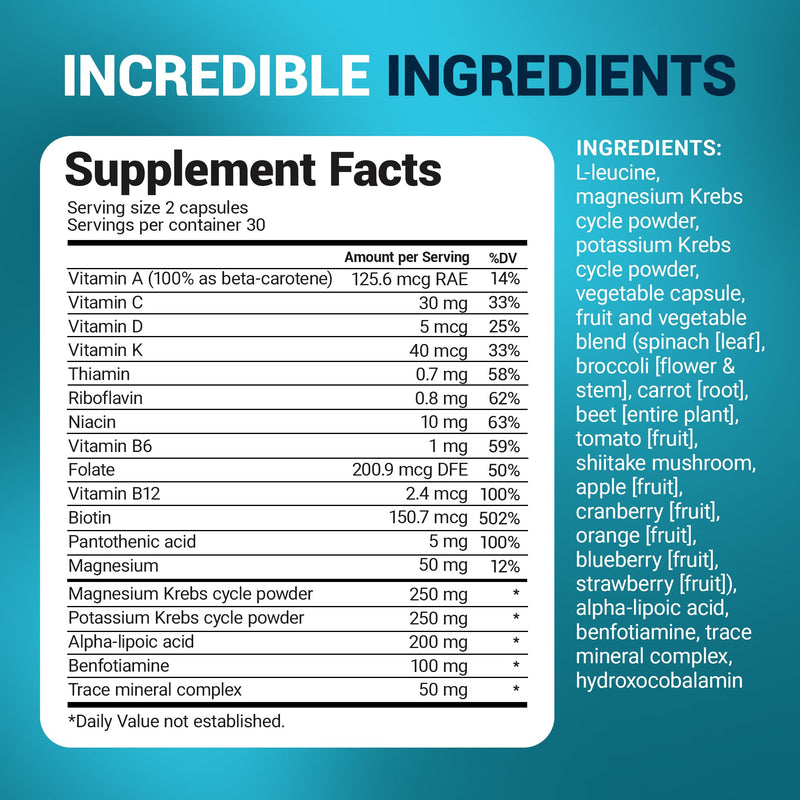 Dr. Berg Whole Food Multivitamin with Minerals - Daily Multivitamin for Men and Women - Includes Premium Whole Food Fruits and Vegetable Blend with Folate, Alpha-lipoic Acid and More - 60 Capsules Multivitamin & Mineral Support