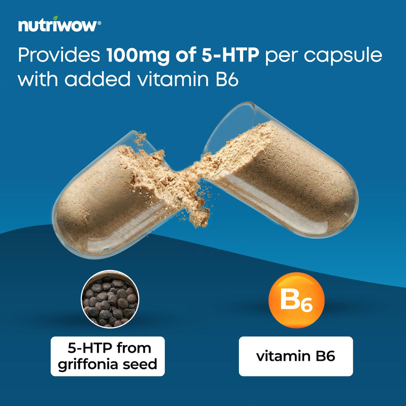 5HTP Capsules - 5HTP High Strength 100mg from Griffonia Seed - 120 Capsules