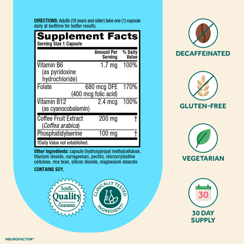 NEURIVA Plus Brain Supplements for Memory and Focus, Clinically Tested Nootropics Neurofactor and Phosphatidylserine, with Vitamin B12, Vitamin B6 and Folic Acid, 30 Count Capsules | Brain Supplements for Memory and Focus, Phosphatidylserine, Vitamin B...