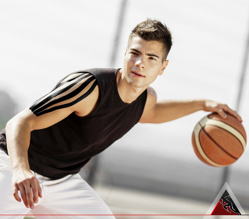 [Australia] - Original Kinesiology Athletic Tape. Professional Sports Tape for Ankle Wrist Knee Shoulder Muscles Joints. Latex Free, Waterproof, Stretchy, and Gentle on Skin. Up to 115 ft/Roll Black - Uncut 