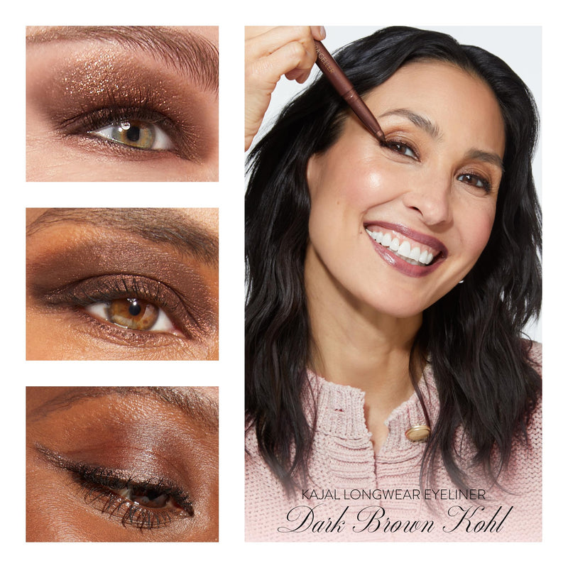 [Australia] - LAURA GELLER NEW YORK The Kajal Collection 3PC Makeup Kit - Kohl Eyeliner Crayon, Mascara & Matte Lip Color - Limited Edition Eye & Lip Makeup Gift Set - Perfect for Mother's Day, Birthday, Gifting 