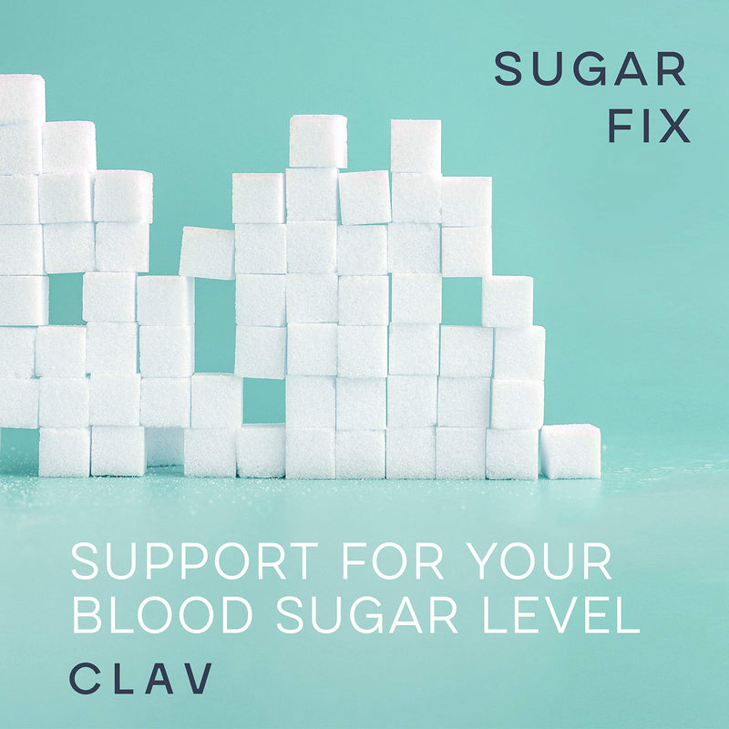 N°9 Sugar FIX - Blood Sugar Control Supplement - Cinnamon Capsules with Bitter Melon, Beta Glucan & Chromium - 60 Capsules - Vegan Glucose Support Supplement - Blood Sugar Diet - Made in Germany