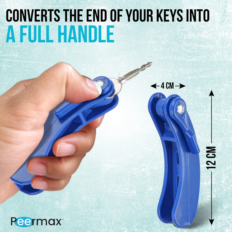 [Australia] - Turn Right Key Turner Aid for people with arthritis or weak hand Grip | assist devices for elderly and seniors key holder tools for hands | aids for disabled or handicapped | fits 3 keys (1) 1 