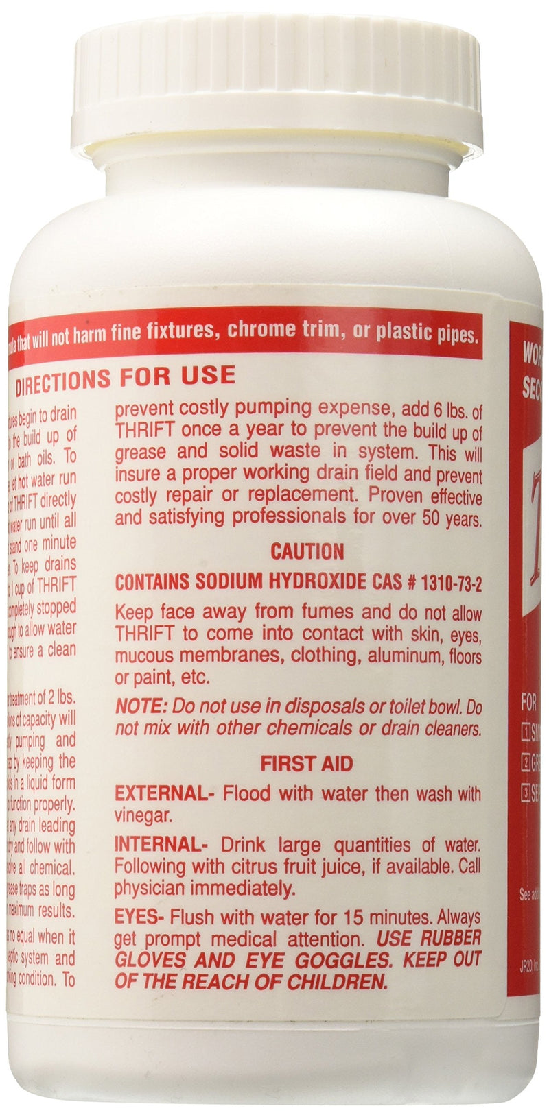 [Australia] - Thrift T-100 Alkaline Based 1-Pound Granular Drain Cleaner,Red 