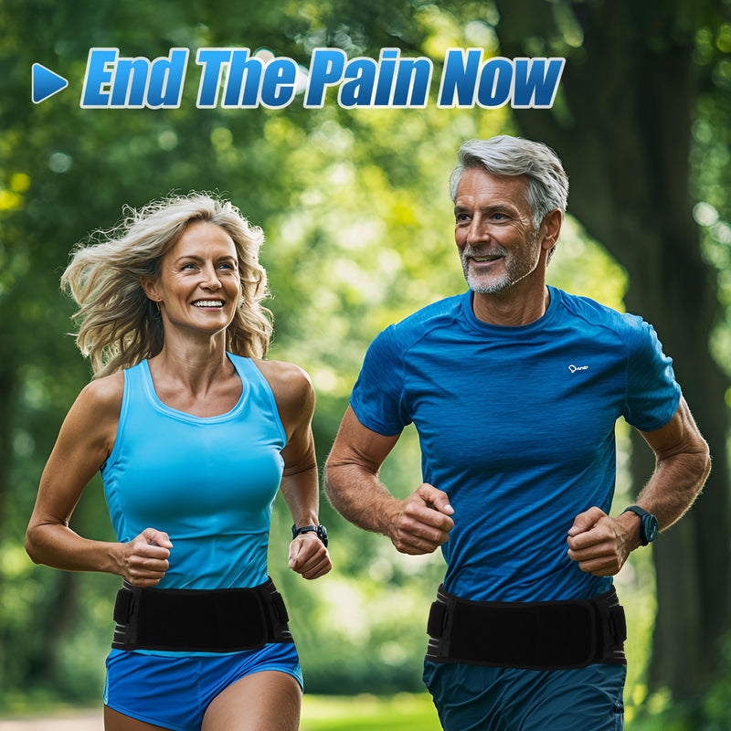 Sacroiliac SI Joint Hip Belt for Sciatica, Lower Back, Leg & Pelvic Pain Relief - Adjustable Sacroiliac Belt Support Brace for Women and Men (Black) Black