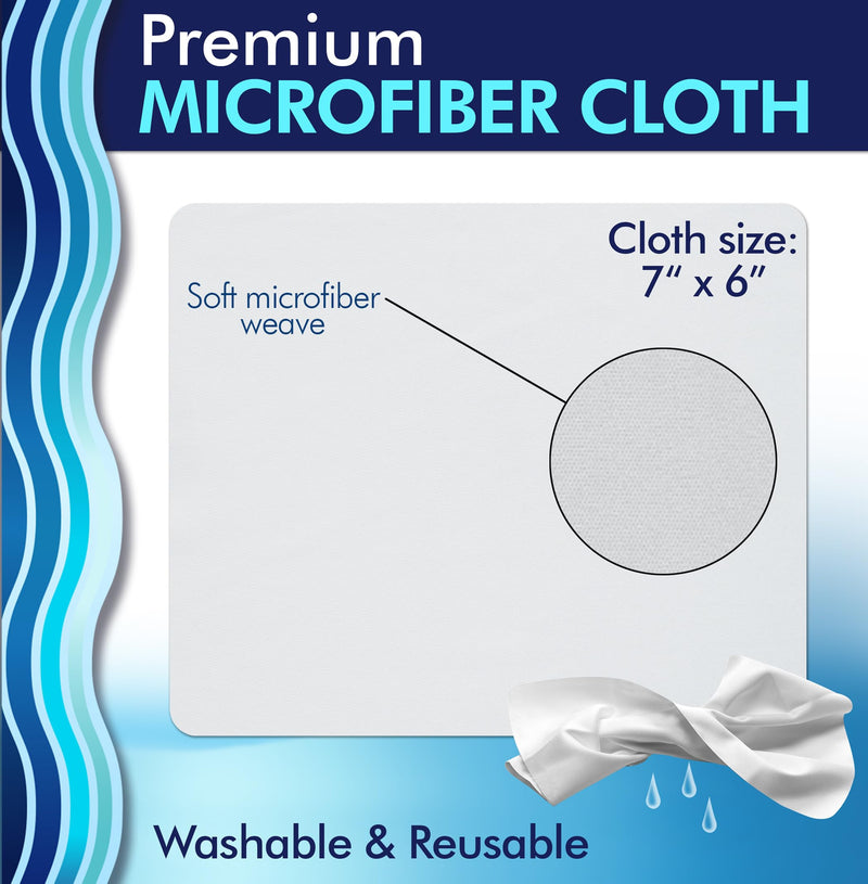 [Australia] - Clear View Lens Cleaner Kit - Travel Size, Integrated Cloth and Cleaner Combination Kit. Compact and Portable, Refillable, Safe for All Lenses, Lens Cleaner Spray + Microfiber Cloth 4 