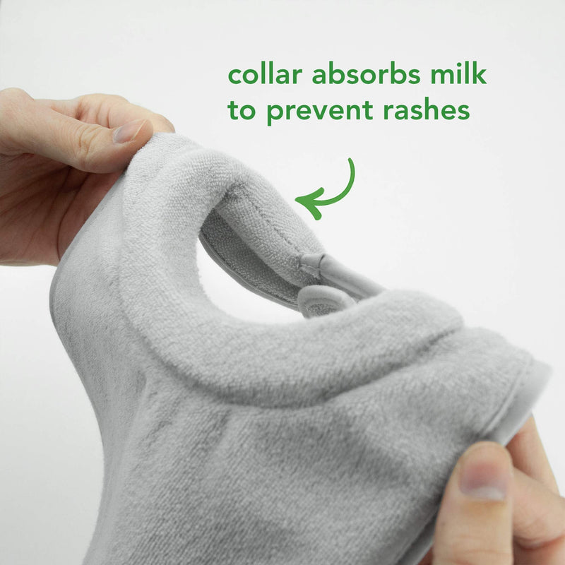 [Australia] - green sprouts Stay-dry Milk Catcher Bibs Aqua - 3pk 3 Count (Pack of 1) 