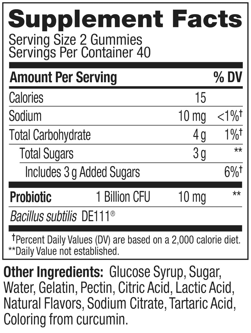 OLLY Probiotic Gummy, Immune System & Digestive Support*, Mango - 50 Count 50 Count (Pack of 1)