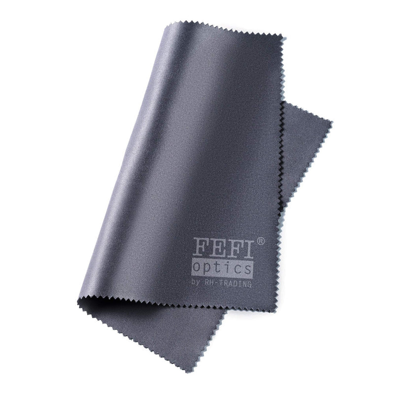 [Australia] - FEFI - insert glasses case made from recycled PET bottles - with high-quality glasses cleaning cloth/microfiber cloth gray 
