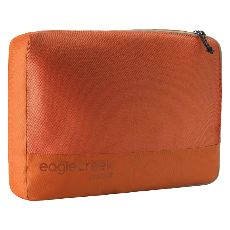 Eagle Creek Pack-It Reveal Cube, Large, Mandarin | Lightweight Packing Cubes for Optimizing Luggage Space, Easy to Carry, Mesh Fabric, Breathable, Easy Grab Zipper