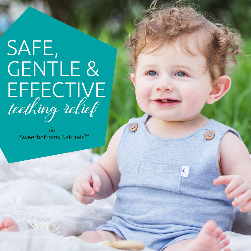 [Australia] - Certified Organic Teething Oil - Ease Teething Discomfort & Sore Gums Quickly & Effectively - Natural Vegan Botanical Ingredients - 2 oz Bottle with Glass Dropper - Baby Teething Relief 