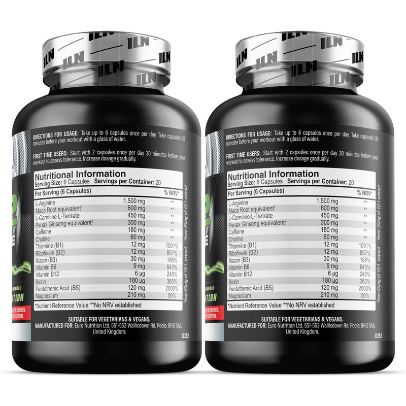 NO2 Xtreme – High Strength 5,070mg Nitric Oxide Supplements for Men & Women – Nitric Oxide Booster Pre Workout Tablets with L Arginine (240 Vegetarian Capsules) 120 count (Pack of 2)