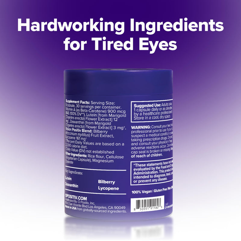 MENO Eye Health for Eye Strain, Dryness, & Tear Production – 30-Day Supply