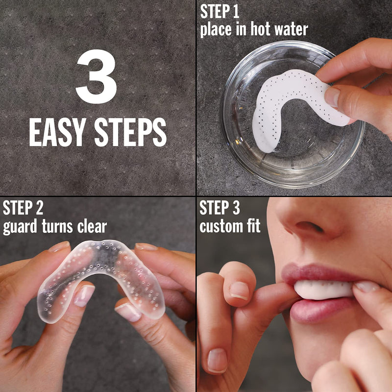 [Australia] - Nighttime Dental Guard – Comfortable Mouth Guard for Bruxism - Custom Fitted Protection for Teeth Grinding and Jaw Clenching Plus Storage Case 