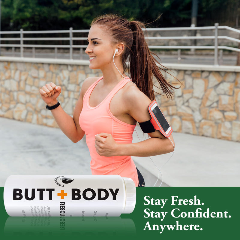 Palm Beach Naturals Butt & Body Rescue Powder for Men & Women – Whole Body Deodorant Absorbs Sweat, Controls Odor & Chafing with Cooling Sensation – Naturally Protects Skin, Talc Free – 4oz 4 Ounce (Pack of 1)
