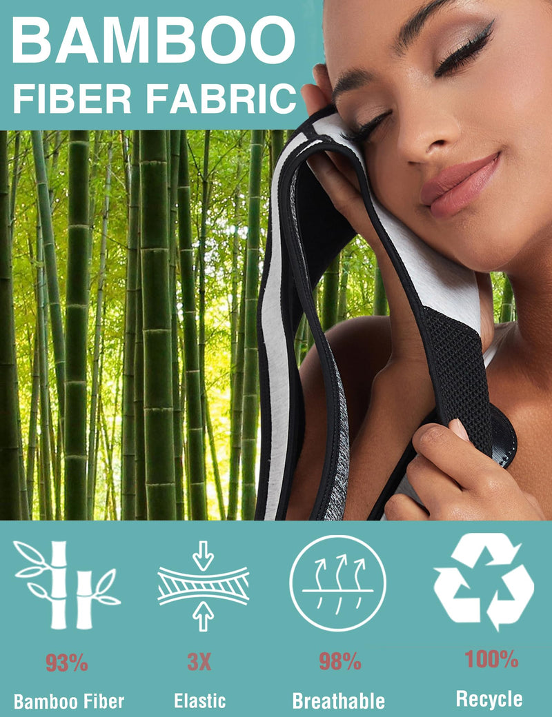 [Australia] - Posture Corrector for Women Men,BI-Straps Back Straightener - Bamboo Fiber Back Brace Posture Corrector - Instant Upper Back Pain Relief M/L Dark Gray 