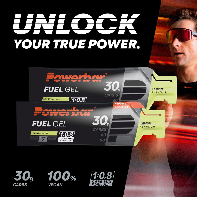 [Australia] - Powerbar - Black Line - Fuel 30 Gel - Lemon - 12x50ml - caffeine-free carbohydrate gel 
