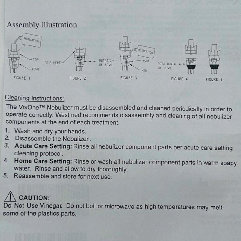 [Australia] - 1-Pack Westmed #0210 VixOne Nebulizer Mouthpiece, Tee, Flex Hose, and 7' Kink Resistant Tubing 