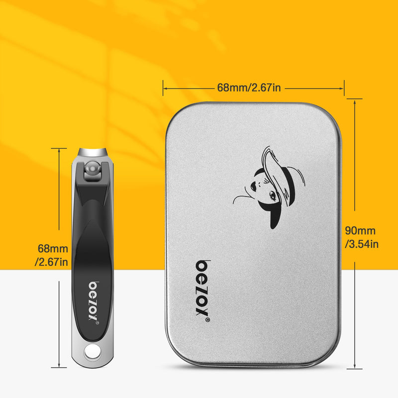 [Australia] - BEZOX Safe Baby Nail Clippers, Small Jaw Kids Nail Clipper Trimmers for Infants, Child and Toddlers, Precision Nail Grooming Tool for Tiny Fingers and Toes - Black 