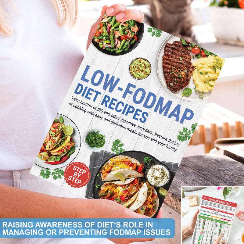 [Australia] - HAMIEW Set 3 Low FODMAP Food List Chart & Meal Plan for IBS, SIBO, Bloating ‚Äì Laminated Diet Guide w/Serving Size, Net Carbs, Calories, Gluten, Fiber ‚Äì Elimination Diet Recipes for Beginners 