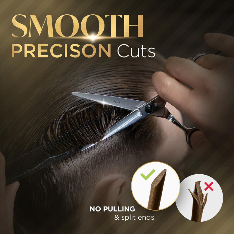 [Australia] - Fagaci Hair Cutting Scissors 6" Razor-Sharp, Professional Hair Scissors for Haircutting with Precise Cut, Haircut Barber Shears with Lasting Sharpness and Durable Steel, Shears for Women and Men Hair Cuttings Scissors 