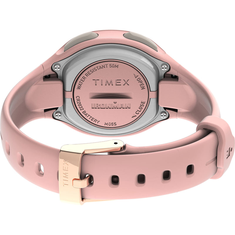 TIMEX IRONMAN Transit+ Watch with Daily Step, Calorie and Distance Tracking & Heart Rate 33mm Blush/Rose Gold-Tone