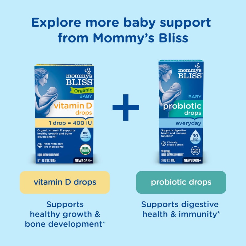 [Australia] - Mommy's Bliss Gripe Water for Babies with Gas, Colic or Stomach Discomfort Day & Night Combo 